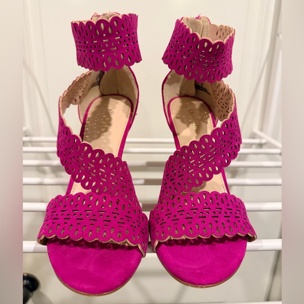 Limelight Fuchsia Cutout Sandals